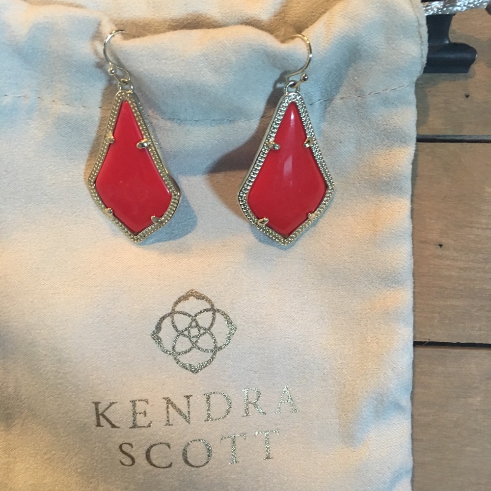 Kendra Scott red earrings